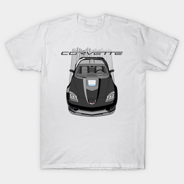 Corvette C6 ZR1 - Black T-Shirt by V8social